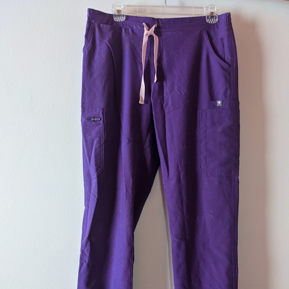 FIGS small petite straight legs scrub pants purple "ultra Violet"